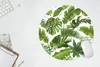 MuchoWow® Mauspad Mousepad Blätter - Weiß - Muster - Produktbild-Vorschau 5