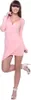 Damen Kleid Minikleid Langarm; S/M; Lachs Produktbild-Vorschau 1