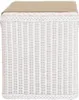 KRINES HOME Wäschesortierer mit Sitzbank aus echtem Rattan Produktbild-Vorschau 5