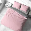 Bettwäsche 240x220 cm Baumwolle Rosa Grau gestreift Stripe Produktbild-Vorschau 2