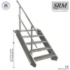 5 Stufen Stahltreppe einseitig. Geländer Breite 70 cm  Produktbild-Vorschau 1