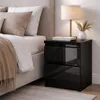 Nachttisch Beistelltisch ComfortCove Schwarz Hochglanz 30 Produktbild-Vorschau 4