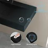 doporro Vasque à Poser 80cm avec Bonde Lavabo Suspendu Noir Voir les images du produit 5