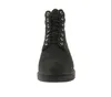 A front view of a black Timberland boot. Voir les images du produit