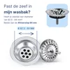 Afvoerstop - Gootsteen Zeef - Gootsteen Stop - Korfplug - Productafbeelding-voorbeeld 2