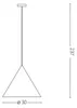 Aufhängung Industrial-Minimal A-Line Metall Schwarz 1 Licht Produktbild-Vorschau 5