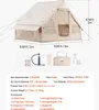 Nafukovací stan pro kempování 3x2x2m, 3-5 osob, 300D Oxford Náhled obrázku produktu 7