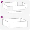vidaXL Vaso da giardino nero, 100 x 100 x 30 cm Anteprima dell’immagine prodotto 6