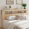 Tête de lit LED Chêne Sonoma 200x18,5x103,5 cm Matériau Voir les images du produit 2