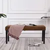 Panca vidaXL 106 cm, marrone effetto pelle scamosciata Anteprima dell’immagine prodotto 2