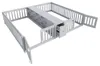 Letto per bambini 90x200 cm in legno, color grigio, con Anteprima dell’immagine prodotto 10