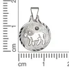 F Anhänger 925/- Sterling Silber 1,7cm weiß Kristall weiß Produktbild-Vorschau 2