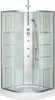 A modern shower cabin with multiple shower heads and glass doors, presented on a white background. Podgląd zdjęcia produktu