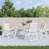 vidaXL Niedriglehner-Auflagen 4 Stk. Creme Oxford-Gewebe Produktbild-Vorschau 2