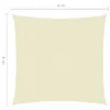 vidaXL Voile d'ombrage Oxford Tissu Carré 4x4 m Crème Voir les images du produit 14