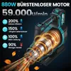 Akku Laubbläser 21V 6 Stufen mit 2x4000mAh Akku und Produktbild-Vorschau 4