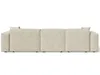 A rear view of a beige sectional sofa against a white background. Produktbild-Vorschau