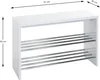 HAKU Schuhbank Sitzbank Schuhregal chrom, weiß - MDF, Produktbild-Vorschau 2
