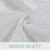 2er Set Weiß Halbtransparente Vorhänge mit Blumen Produktbild-Vorschau 3