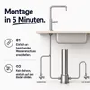 KLARWERK® Aris | Onderbouw waterfilter, roestvrij staal, Productafbeelding-voorbeeld 3