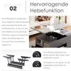 MODFU Couchtisch Wohnzimmertisch Hebbarer(Tischplatte Produktbild-Vorschau 3