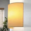Wandlampe Modern "Alice" Stoff Kaffeebraun E27 Wandleuchte Produktbild-Vorschau 1