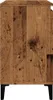 A side view of a wooden cabinet with black legs. Náhled obrázku produktu