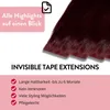 Invisible Tape Extensions Premium pravý vlas #55/66 svetlo Náhľad obrázku produktu 3