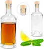 5er Set Glasflaschen 250 ml mit Naturkorken Produktbild-Vorschau 3