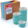Dimono® 8er Set Dessertschalen Keramik 170ml Türkis – Runde Produktbild-Vorschau 5