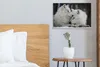 MuchoWow® - Leinwandbilder - Wölfe - Schnee - Familie, Produktbild-Vorschau 4