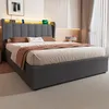 okwish Polsterbett 140×200 mit Steckdose,Nachtlicht und Produktbild-Vorschau 3