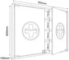 VCM Medizinschrank | Maße ca. H. 60 x B. 80 x T. 10 cm | Produktbild-Vorschau 4