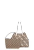 Guess Vikky Women 4G Logo Print Synthetic Tote Bag Lattee - Náhľad obrázku produktu 19