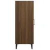 vidaXL Sideboard brun aspect chêne 34,5x34x90 cm Bois Voir les images du produit 8