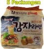Samyang Potato Ramen Instant Nudeln 5er Pack (5 x 120g) Produktbild-Vorschau 1