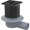 Bodensiphon für Badezimmer Alca APV31BLACK Produktbild-Vorschau 1