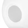 A close-up view of a white spherical object with an opening. Produktbild-Vorschau