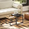 HOMCOM 2er-Set Couchtisch, Eckiger Beistelltisch, Produktbild-Vorschau 6