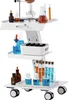SucceBuy 3-vrstvý laboratorní vozík, kovový vozík s Náhled obrázku produktu 1