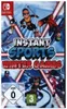 The image is the cover art for the Nintendo Switch game 'Instant Sports Winter Games'. It features cartoonish characters engaged in winter sports like skiing and snowboarding, with the game title prominently displayed. Produktbild-Vorschau