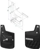 2 x garde-boue roue avant 36,5x25 cm Compatible avec Fiat Voir les images du produit 3