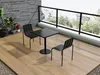 Quadratischer Gartentisch, Breite 70 cm, aus Metall – Produktbild-Vorschau 6