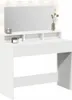 vidaXL Coiffeuse avec étagère Blanc 100 x 41 x 135 cm Bois Voir les images du produit 3