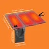 Faltbare USB-Heizmatte Sitzkissen 44x40cm, 3 Produktbild-Vorschau 9