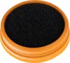 A close-up, top-down view of a black filter inside an orange circular casing. Produktbild-Vorschau