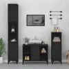 A modern bathroom vanity set with tall cabinets and a sink. Anteprima dell’immagine prodotto