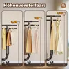 HOKEEPER Schwerlast Kleiderständer auf Rollen, Doppelter Produktbild-Vorschau 5
