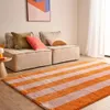sweeek - Innenteppich orange-rosa gestreift Produktbild-Vorschau 5