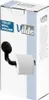 Porte-papier toilette à ventouse, noir, 16,5 cm Voir les images du produit 7
